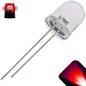 LED White Red Color (10mm)