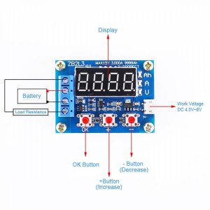 Li-ion Lithium Battery 18650 Capacity Tester ZB2L3