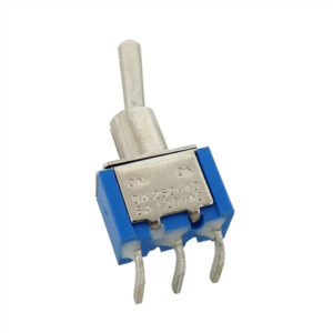 Mini Toggle Switch 3 Pins-SPDT-ON-OFF-ON (6A,125VAC) Right Angle