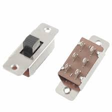 Slide Switch ON-OFF-ON Panel Mount DPDT 6-Pin 3 Position 3A 250V