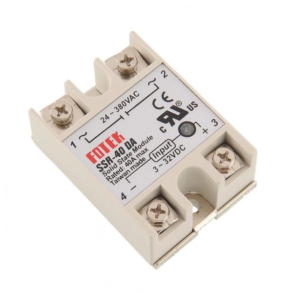 Solid State Relay SSR-40DA (I/P 3-32Vdc / O/P 24~380Vac)