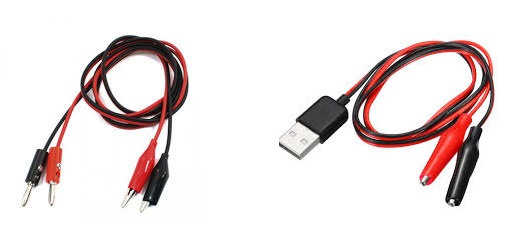 usb crocodile clamps test + 4mm Banana Plug to Crocodile Alligator Clip Test Probe Cable (AD38/Crocodile)