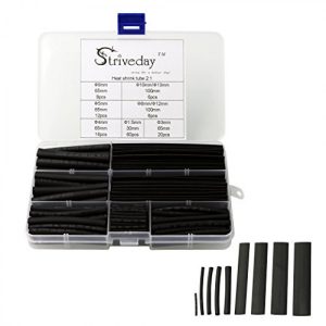 140Pcs Black Heat Shrink Kit