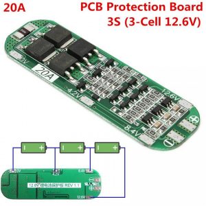 BMS 3S 18650 Lithium Battery Protection Board (20A)