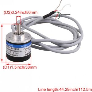 DC5-24V 600 Pulses Incremental Rotary Encoder