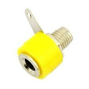 Female Banana Plug Short (4 mm) , Yellow Color