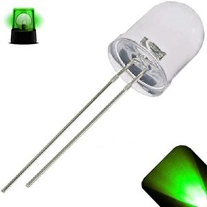 LED White Green Color (10mm)