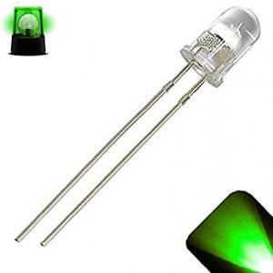 LED White Green Color (5mm)