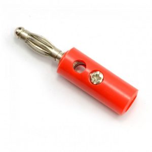 Male Banana Plug (4 mm) , Red Color