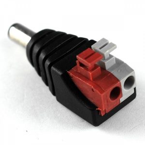 Male DC Power Plug to 2-Pin Press Terminal