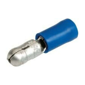 Male Solderless Crimp Bullet Plug