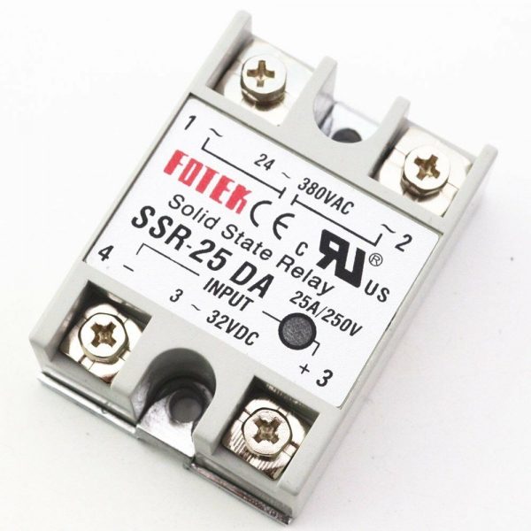 Solid State Relay SSR-25DA (I/P 3-32Vdc / O/P 24~380Vac)