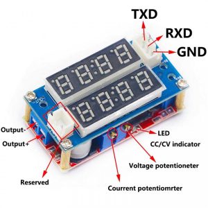 Step Down Charge Module XL4015 5A Adjustable Power CC-CV With Display