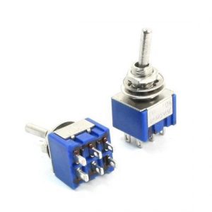 Toggle Switch 6 Pins-SPDT ON-OFF (6A,125VAC) Press