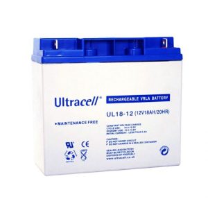 Ultracell Battery (UL18-12) Sealed Lead Acid Battery (12V,18A)