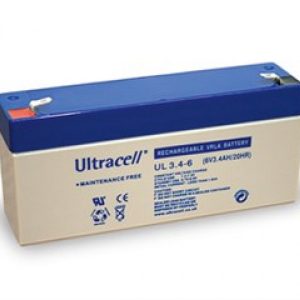 Ultracell Battery (UL3.2-6) Sealed Lead Acid Battery (6V,3.2A)