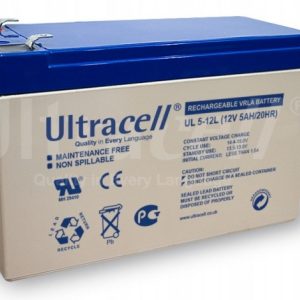 Ultracell Battery (UL6-12L) Sealed Lead Acid Battery (12V,6A)