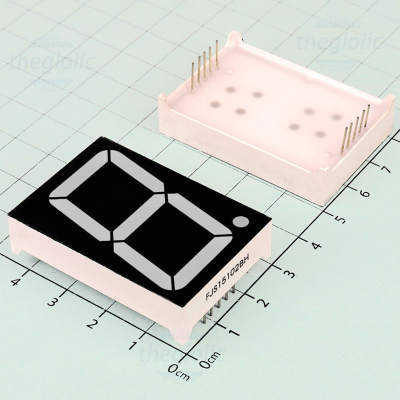 Seven Segment 0.8 Inch 1Digit Com.Anode -RED